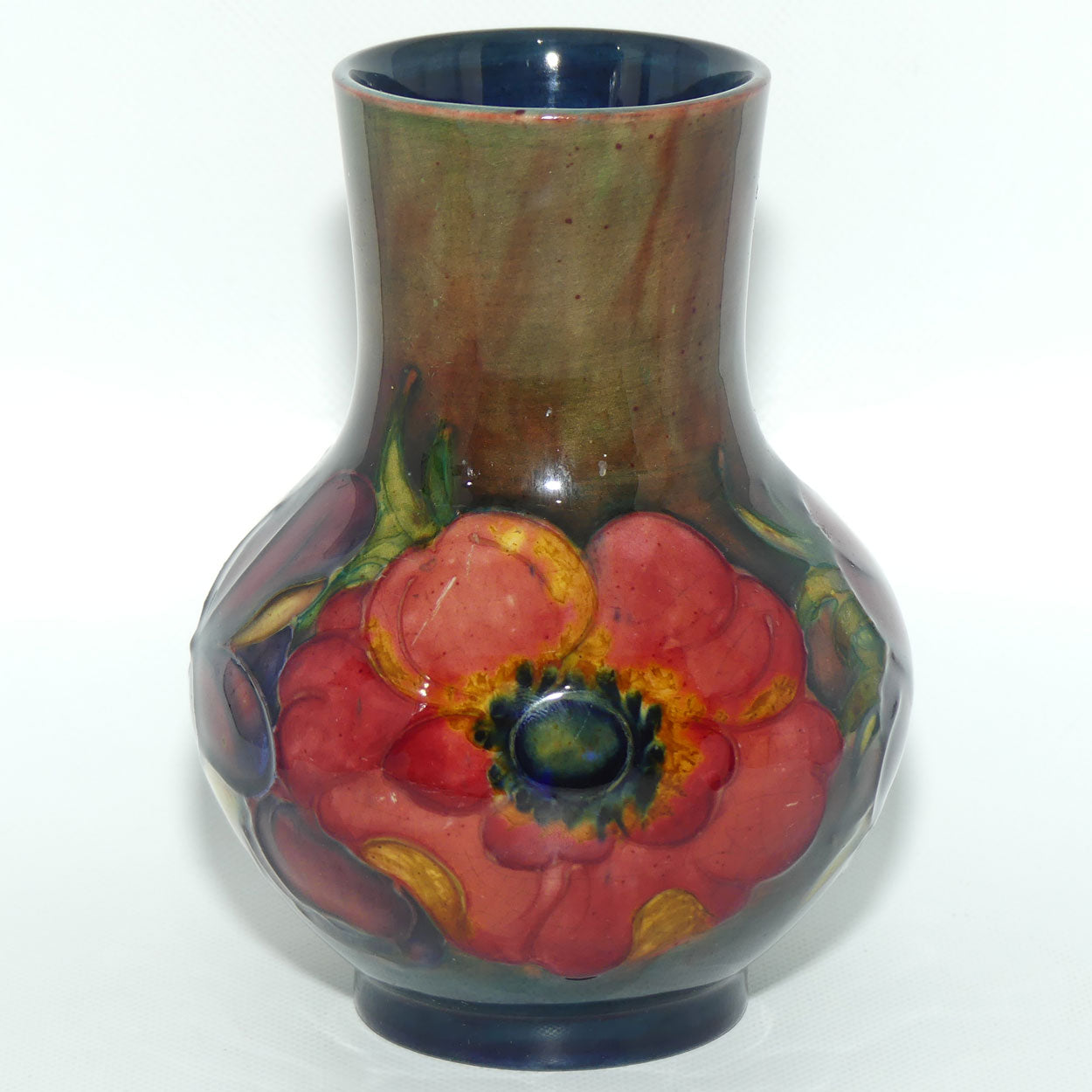 Walter Moorcroft Anemone Flambe vase | 12.5cm