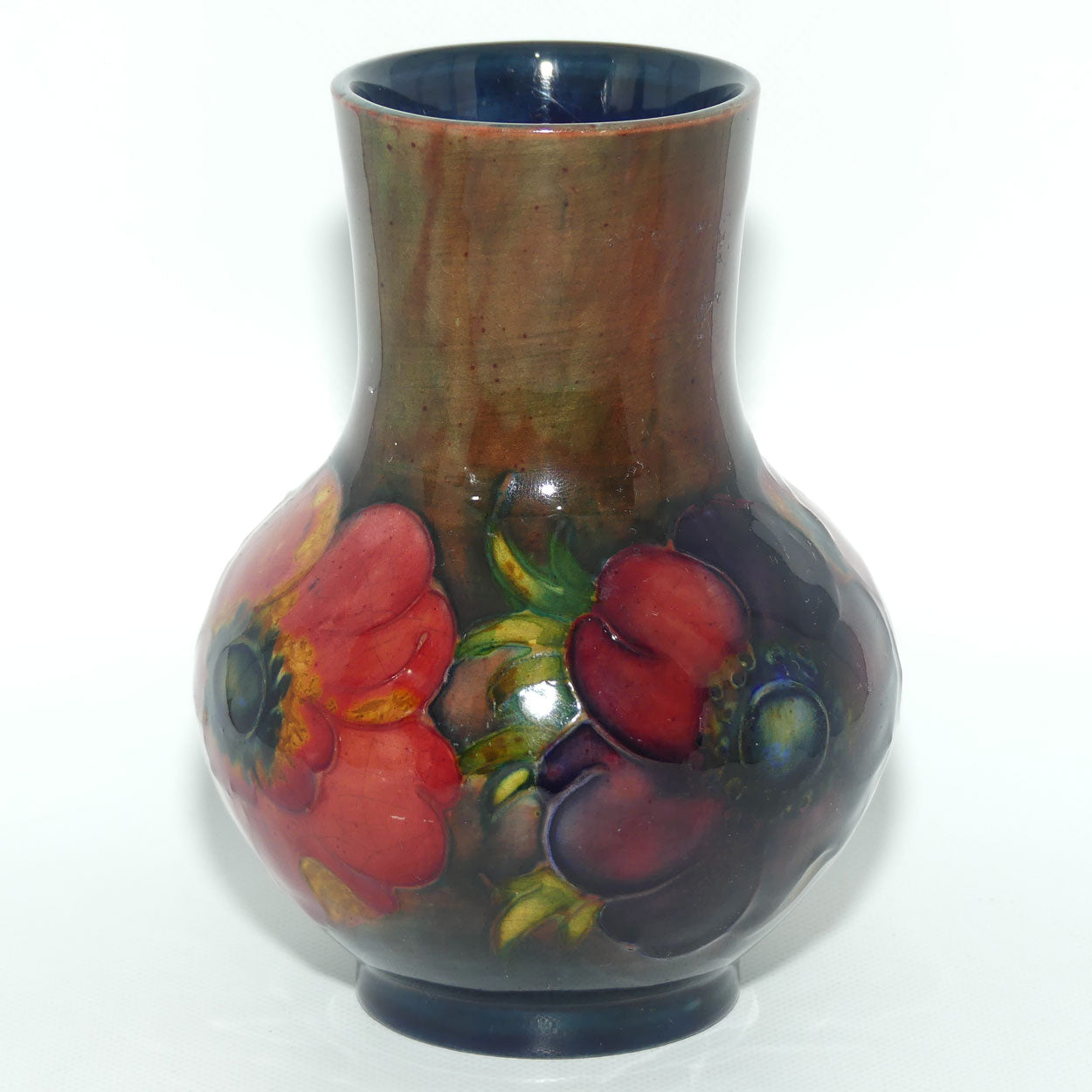 Walter Moorcroft Anemone Flambe vase | 12.5cm