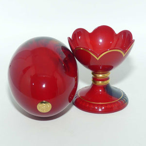 Royal Doulton Flambe Egg and Stand | LE 175/3500