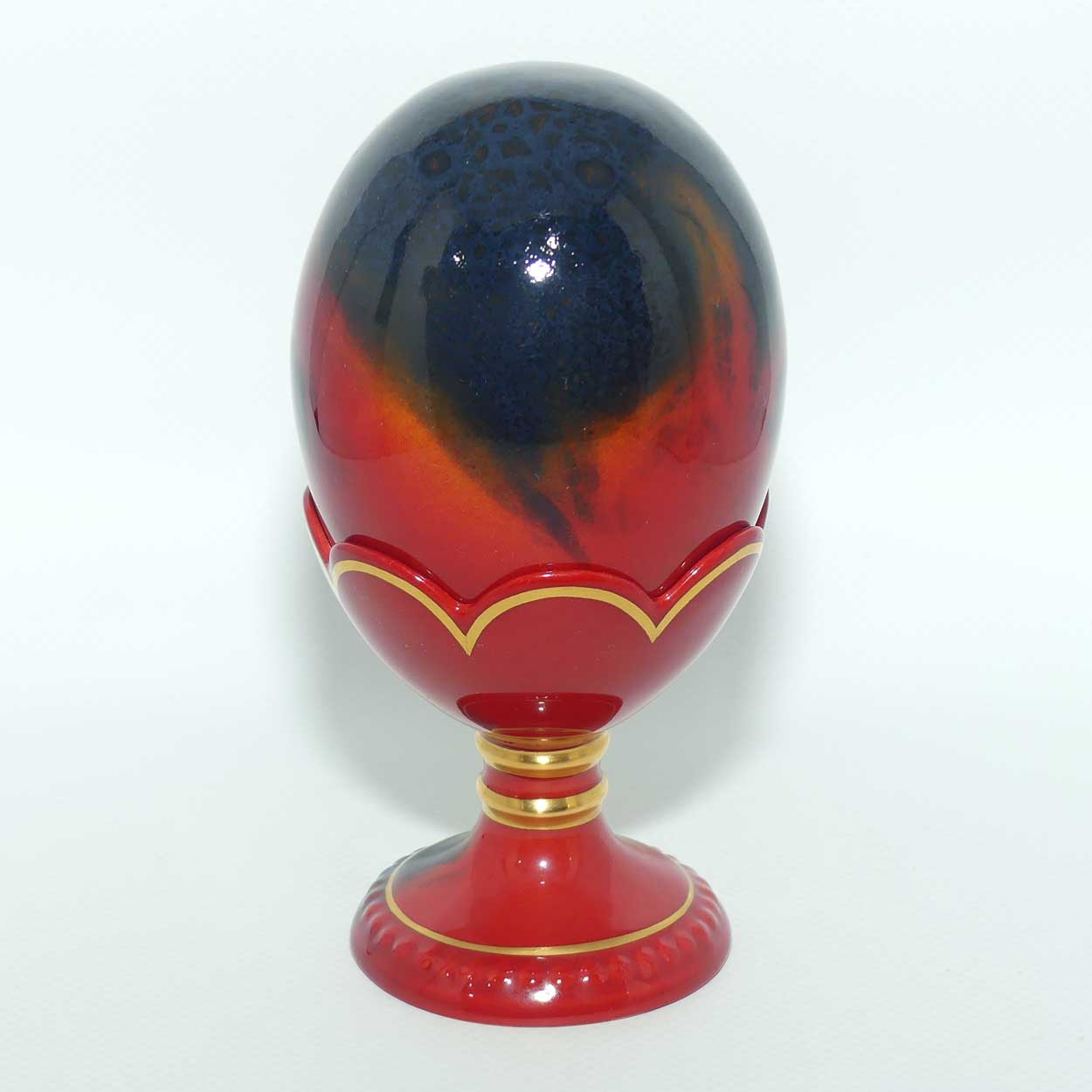Royal Doulton Flambe Egg and Stand | LE 2502/3500