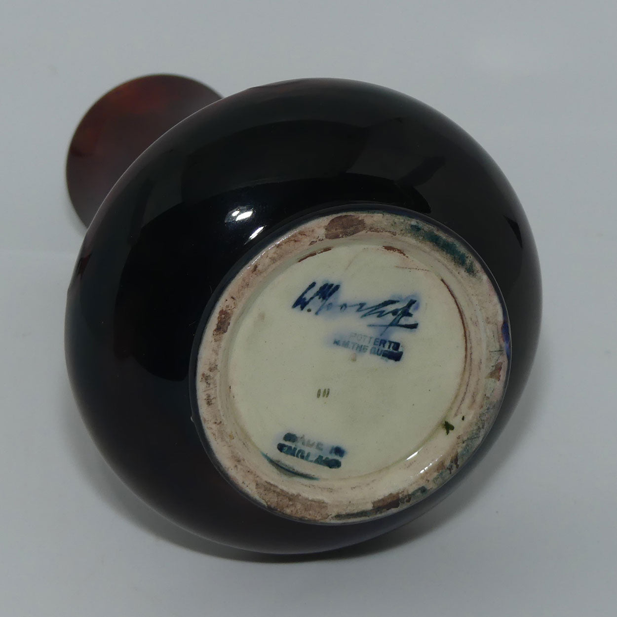 William Moorcroft Flambe Leaves and Fruit