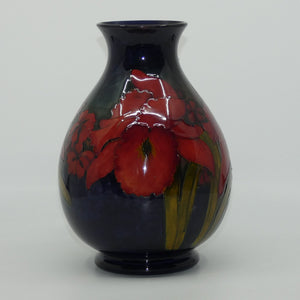 Walter Moorcroft Flambe Orchid (Blue) 7/9 vase