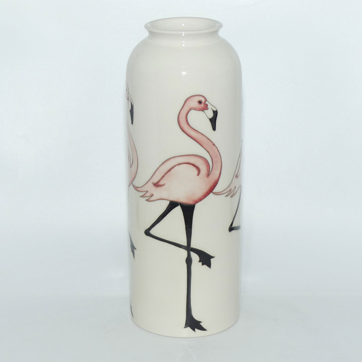 Moorcroft Pottery Flamingos 161/11 vase 