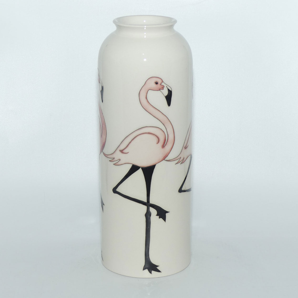 Moorcroft Pottery Flamingos 161/11 vase 