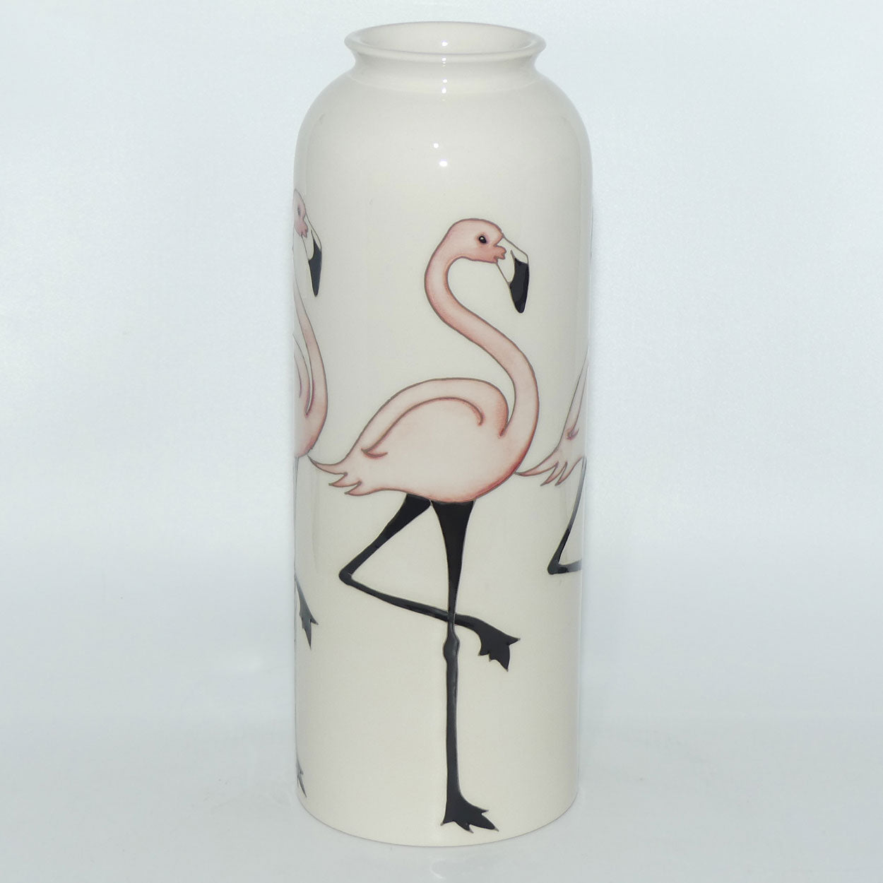 Moorcroft Pottery Flamingos 161/11 vase 