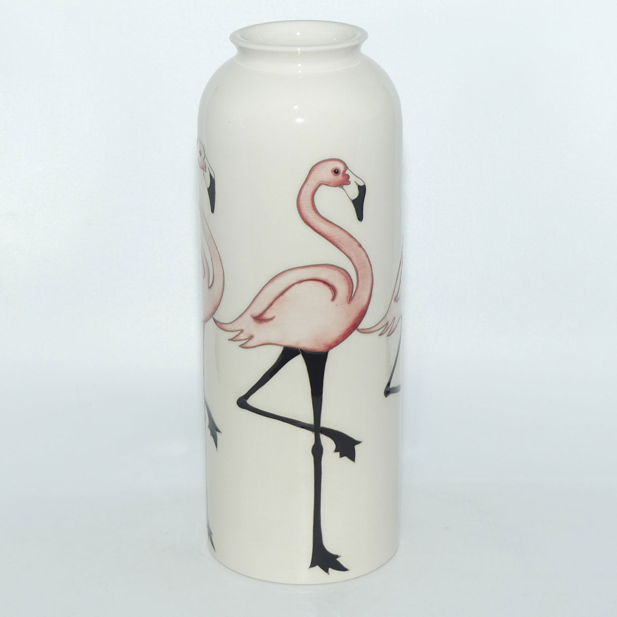 Moorcroft Pottery Flamingos 161/11 vase 