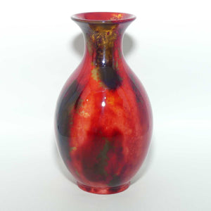 Royal Doulton Flambe flared rim vase