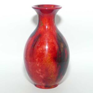 Royal Doulton Flambe flared rim vase