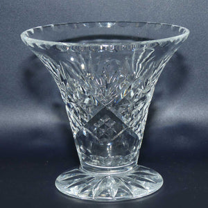 Small Flared Mouth star cut crystal vase