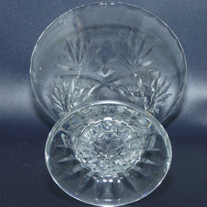 Small Flared Mouth star cut crystal vase