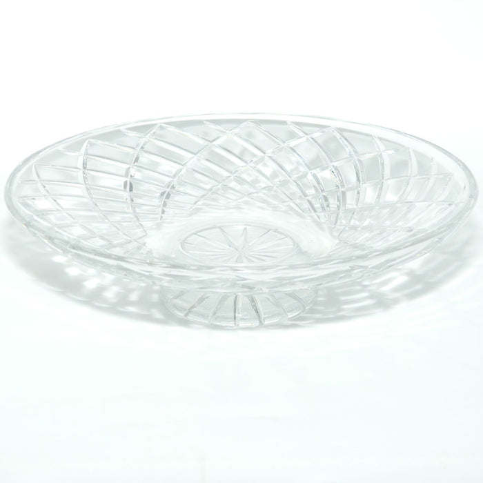 Nice quality Fancy Swirl Cut Crystal bowl | Flat shape