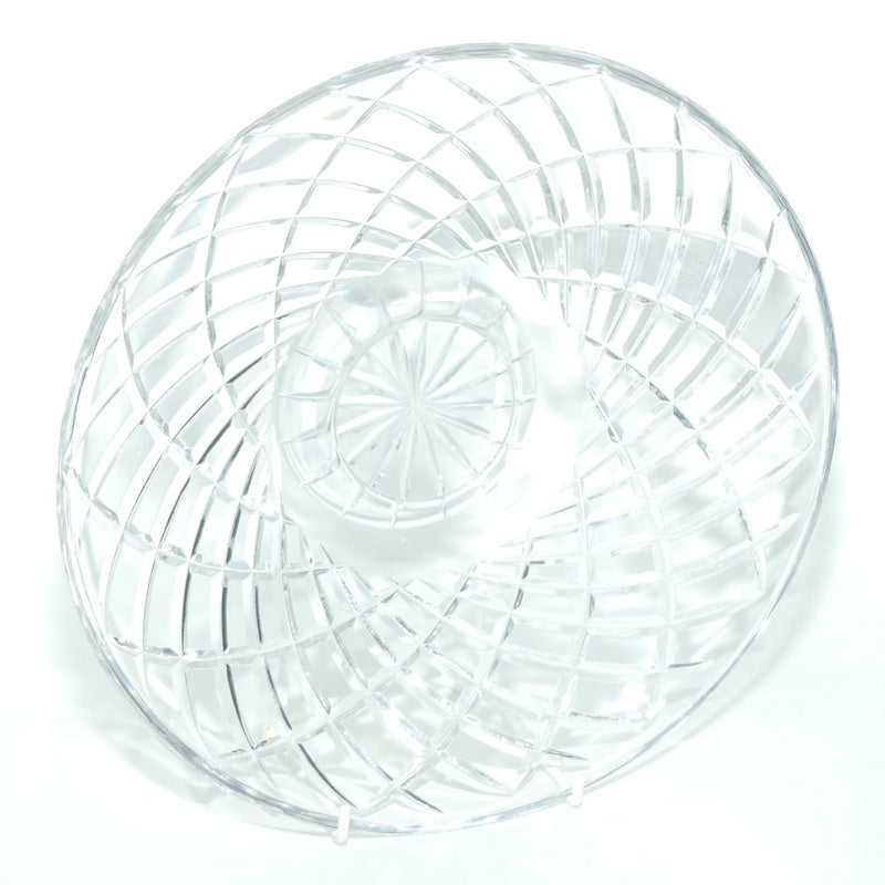 Nice quality Fancy Swirl Cut Crystal bowl | Flat shape – Roundabout ...