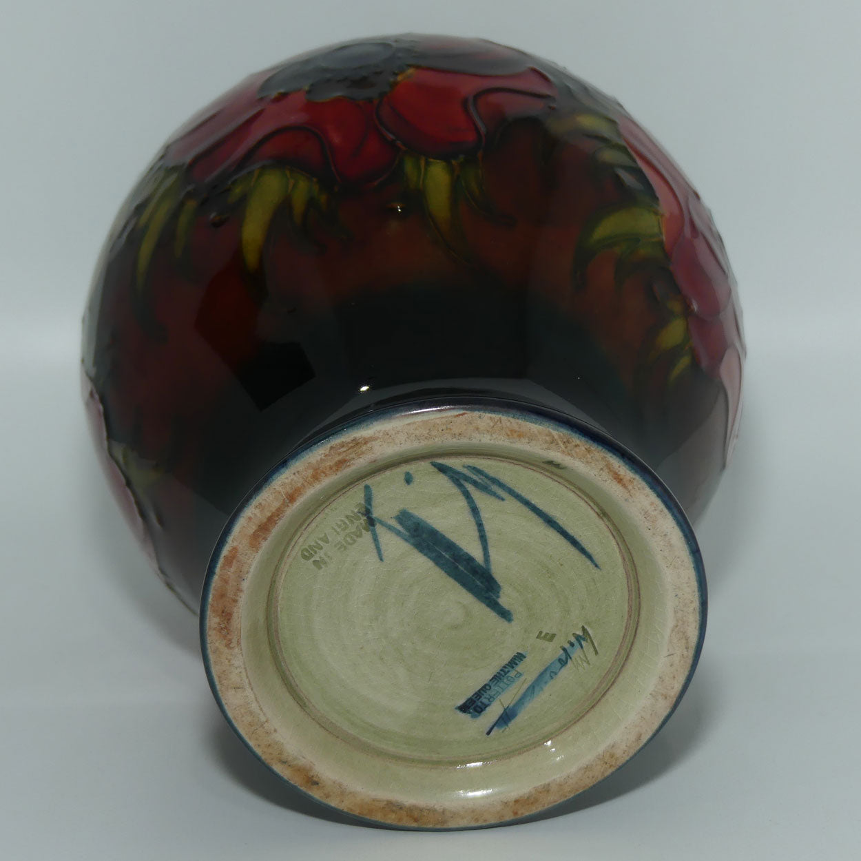 Walter Moorcroft Flambe Anemone 146/5 vase
