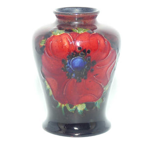 Walter Moorcroft Flambe Anemone conical miniature vase