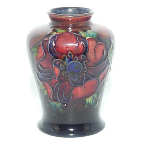 Walter Moorcroft Flambe Anemone conical miniature vase