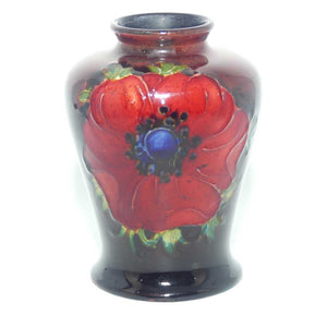 Walter Moorcroft Flambe Anemone conical miniature vase