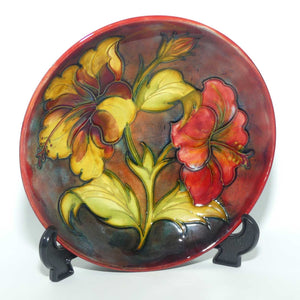 Walter Moorcroft Flambe Hibiscus footed bowl