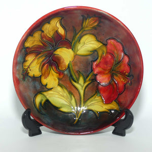 Walter Moorcroft Flambe Hibiscus footed bowl