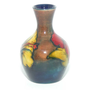 Walter Moorcroft Flambe Hibiscus miniature vase