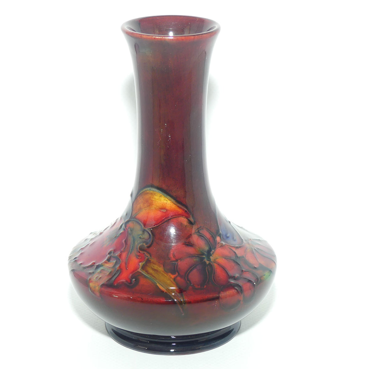 Walter Moorcroft Flambe Orchid 62/6 vase | Superb Colour | #2