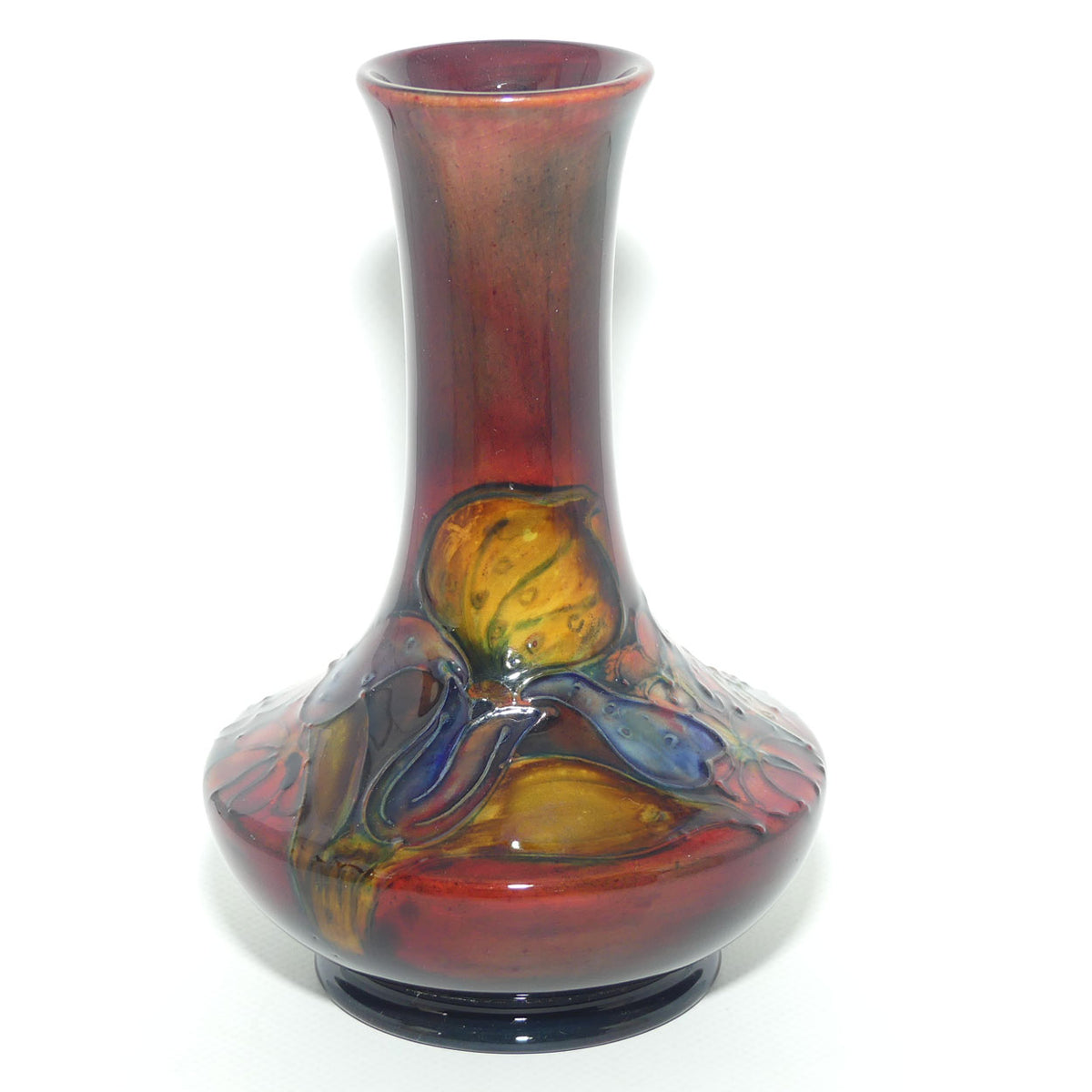 Walter Moorcroft Flambe Orchid 62/6 vase | Superb Colour | #2