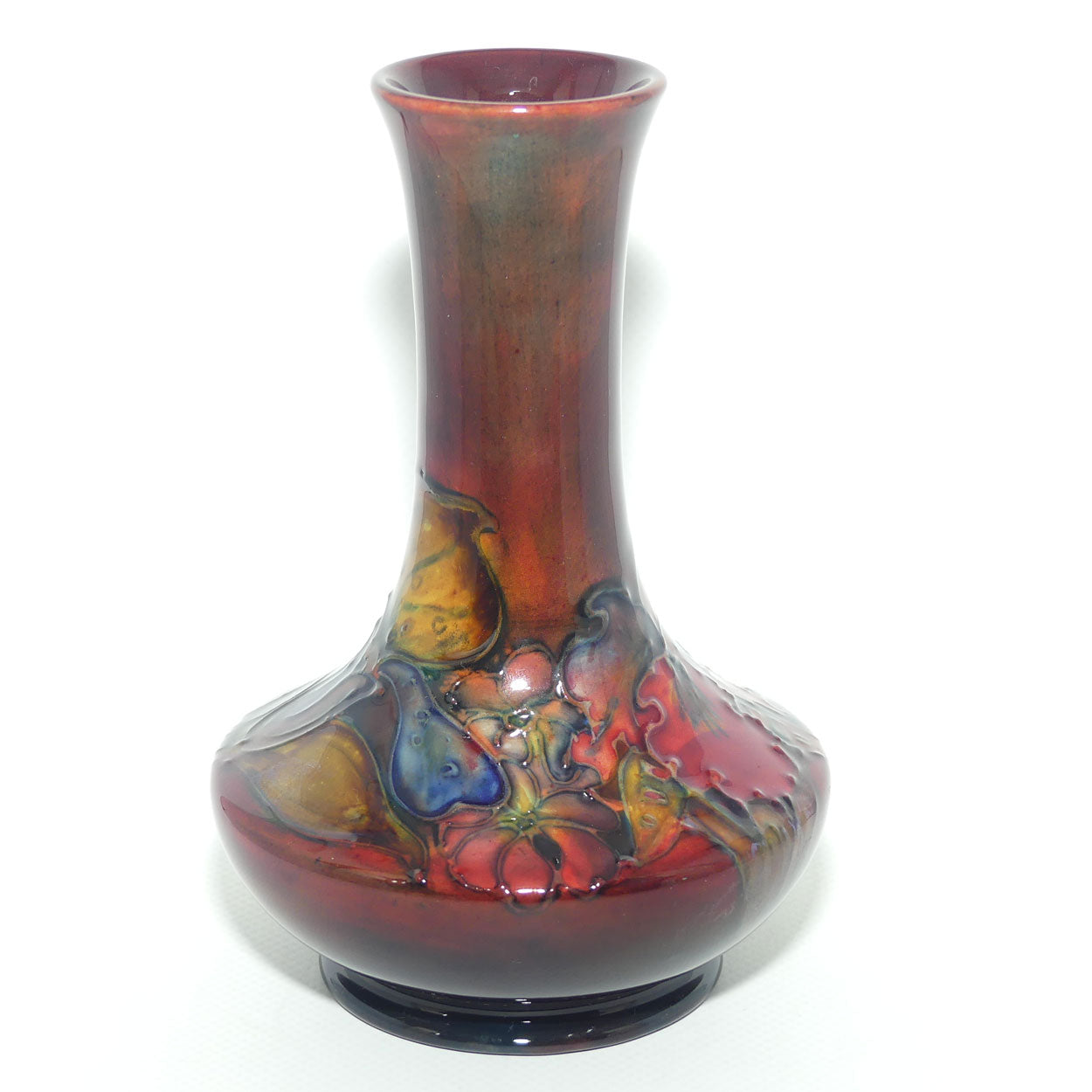 Walter Moorcroft Flambe Orchid 62/6 vase | Superb Colour | #2