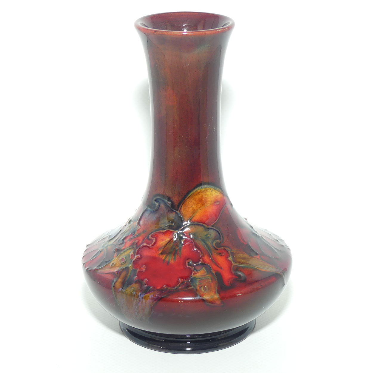 Walter Moorcroft Flambe Orchid 62/6 vase | Superb Colour | #2