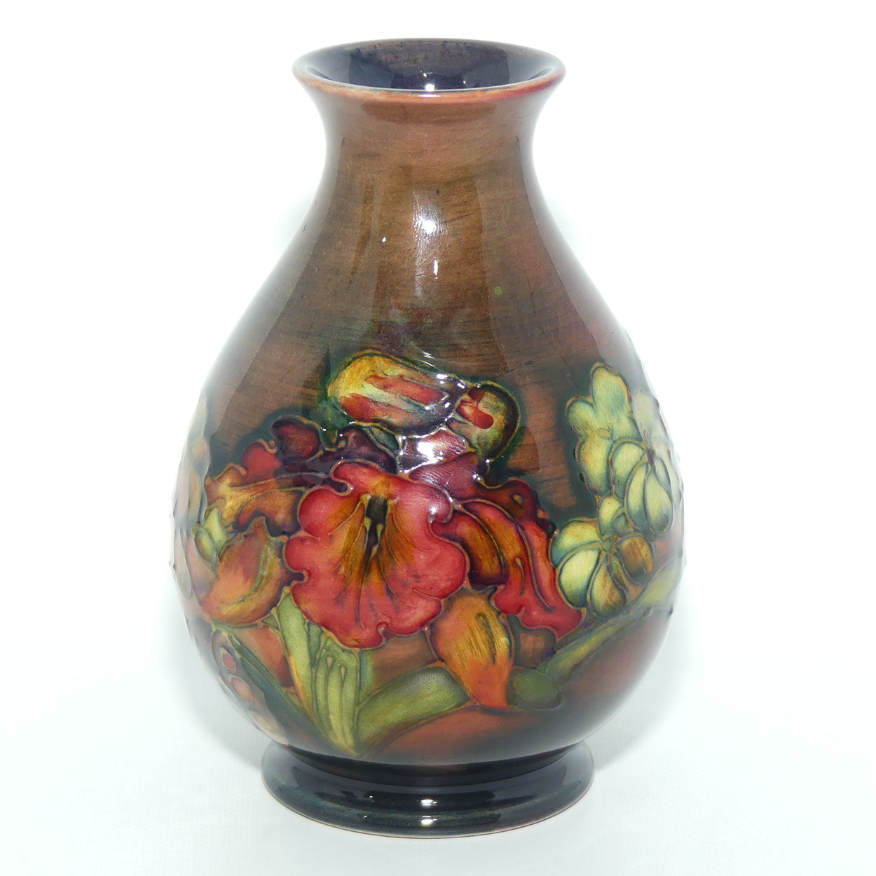 Walter Moorcroft Flambe Orchid 7/5 vase