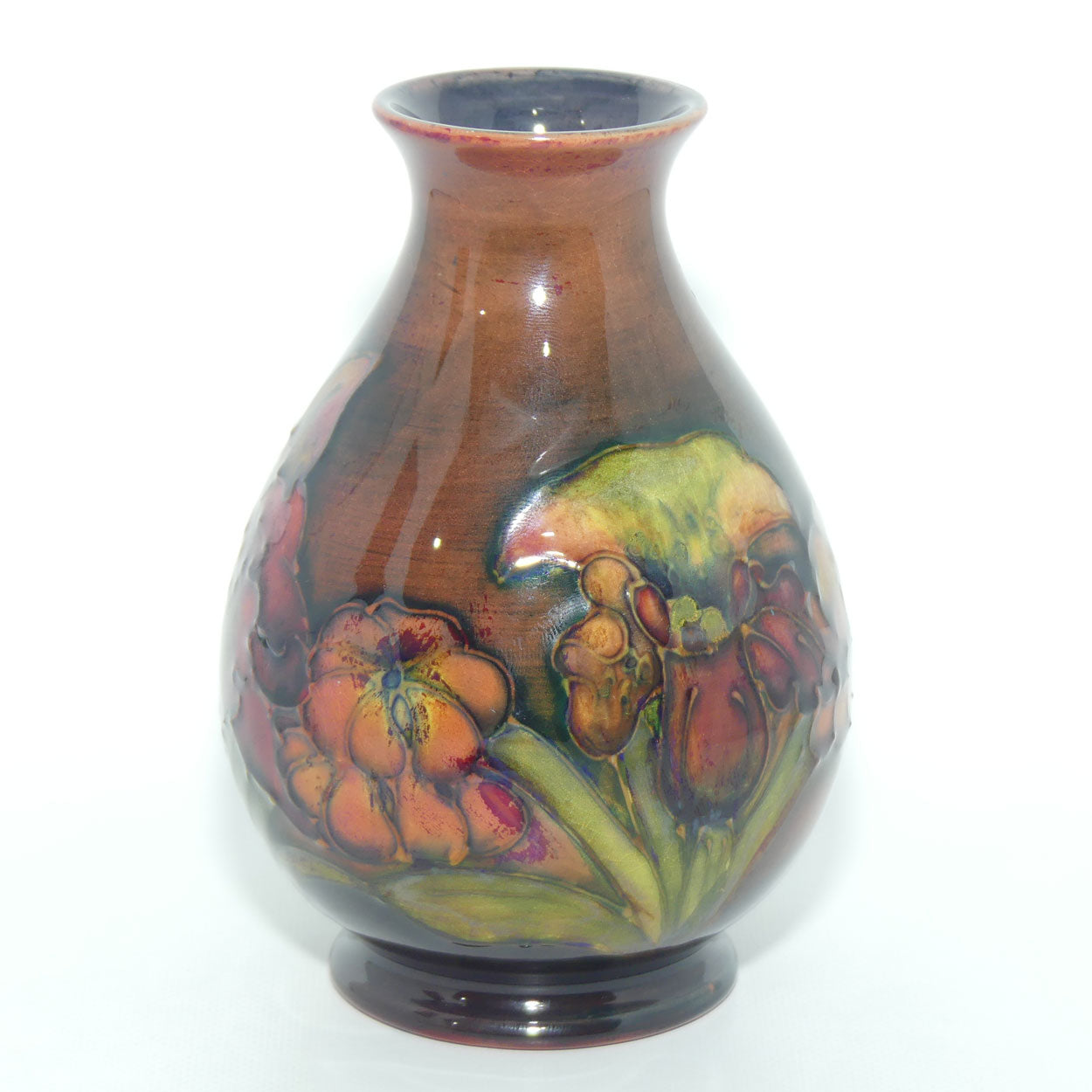 Walter Moorcroft Flambe Orchid 7/5 vase