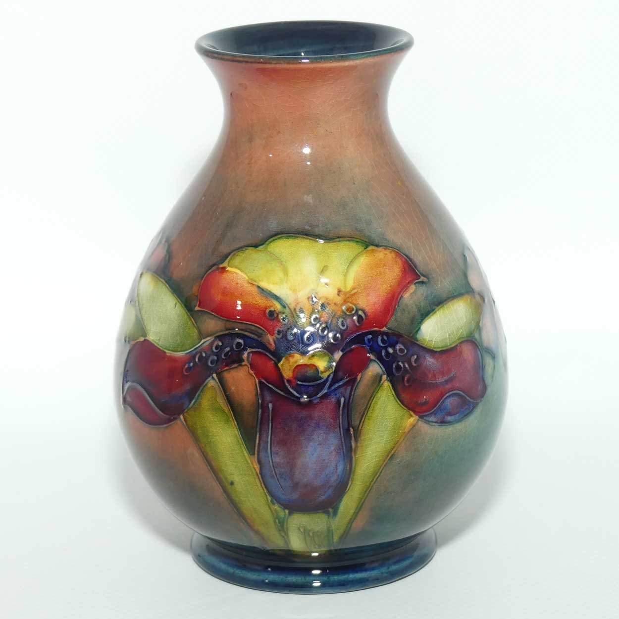 Walter Moorcroft Flambe Orchid 7/5 vase | #2