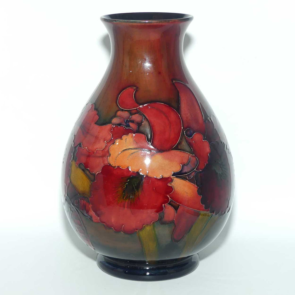 Walter Moorcroft Flambe Orchid 7/9 vase