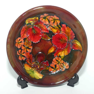 Walter Moorcroft Flambe Orchid shallow bowl (#1)