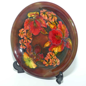 Walter Moorcroft Flambe Orchid shallow bowl (#1)