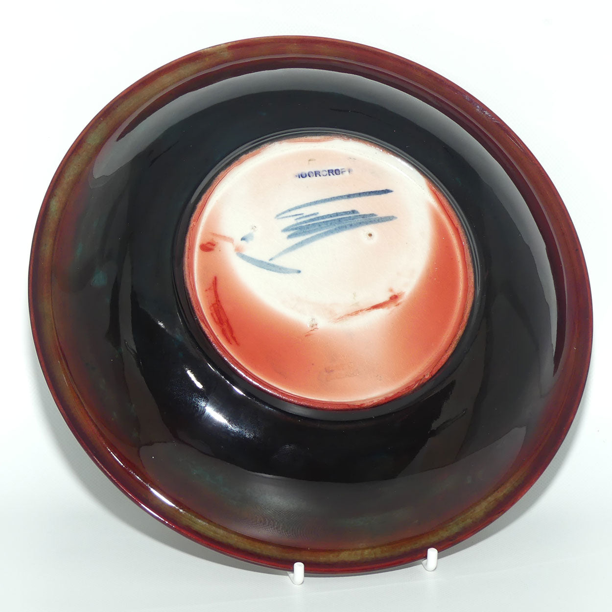Walter Moorcroft Flambe Orchid shallow bowl (#3)