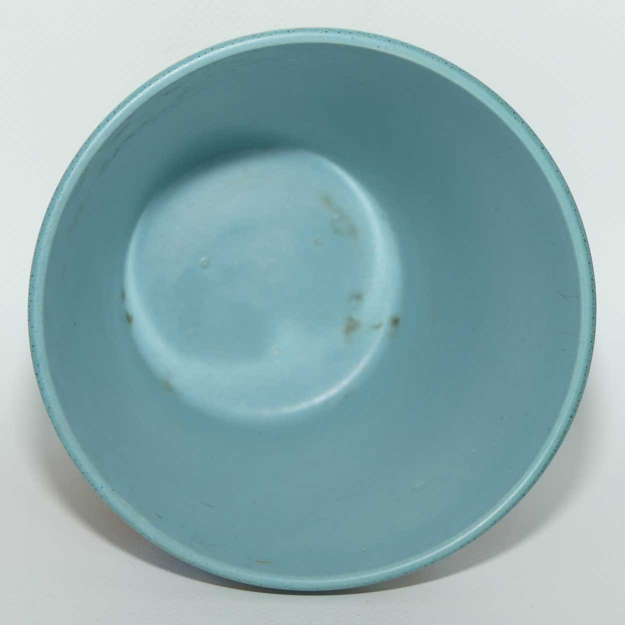 Gouda Pottery Holland Flora pattern small planter | Aqua interior