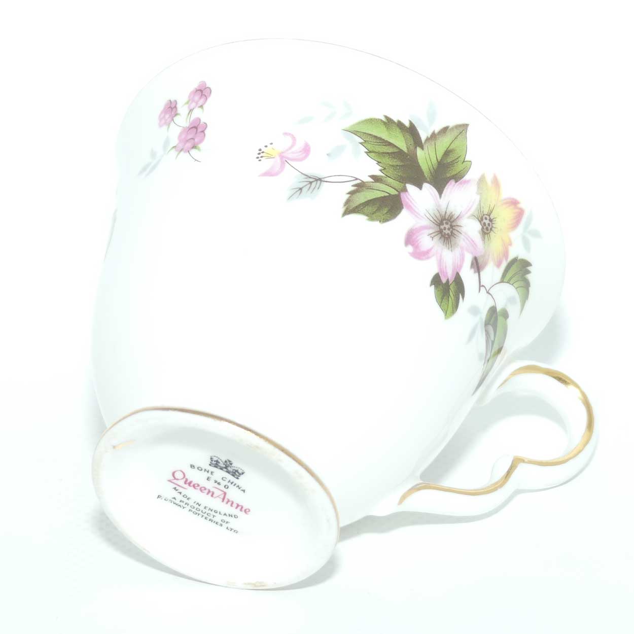 Queen Anne Bone China Pretty Floral pattern trio