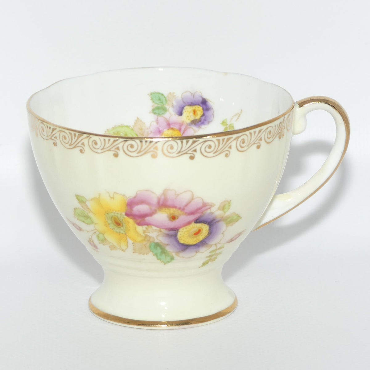 Royal Standard Bone China Pastel Colour Floral pattern trio