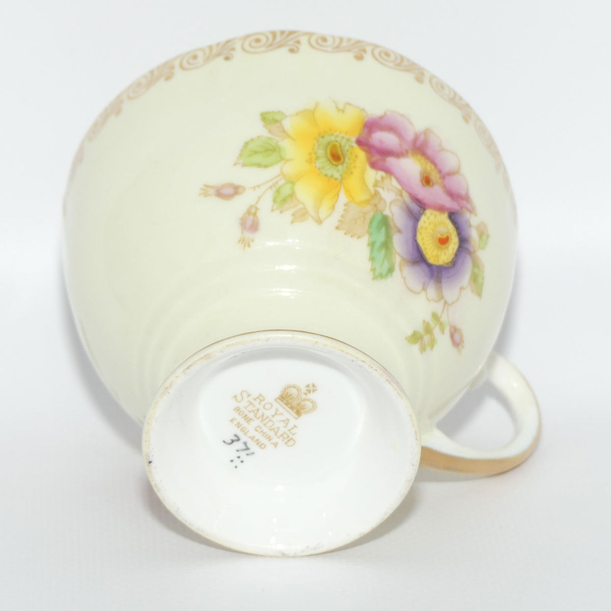 Royal Standard Bone China Pastel Colour Floral pattern trio