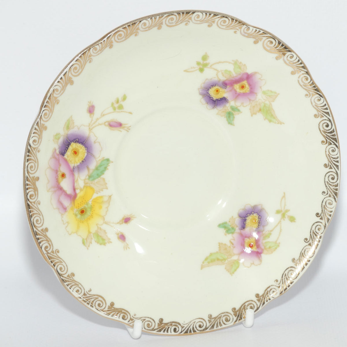 Royal Standard Bone China Pastel Colour Floral pattern trio
