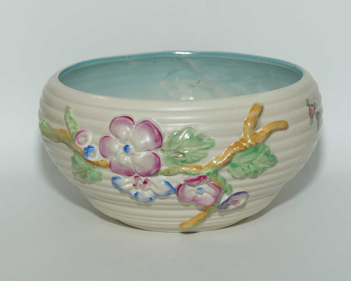 Clarice Cliff Newport Pottery large low relief My Garden bowl