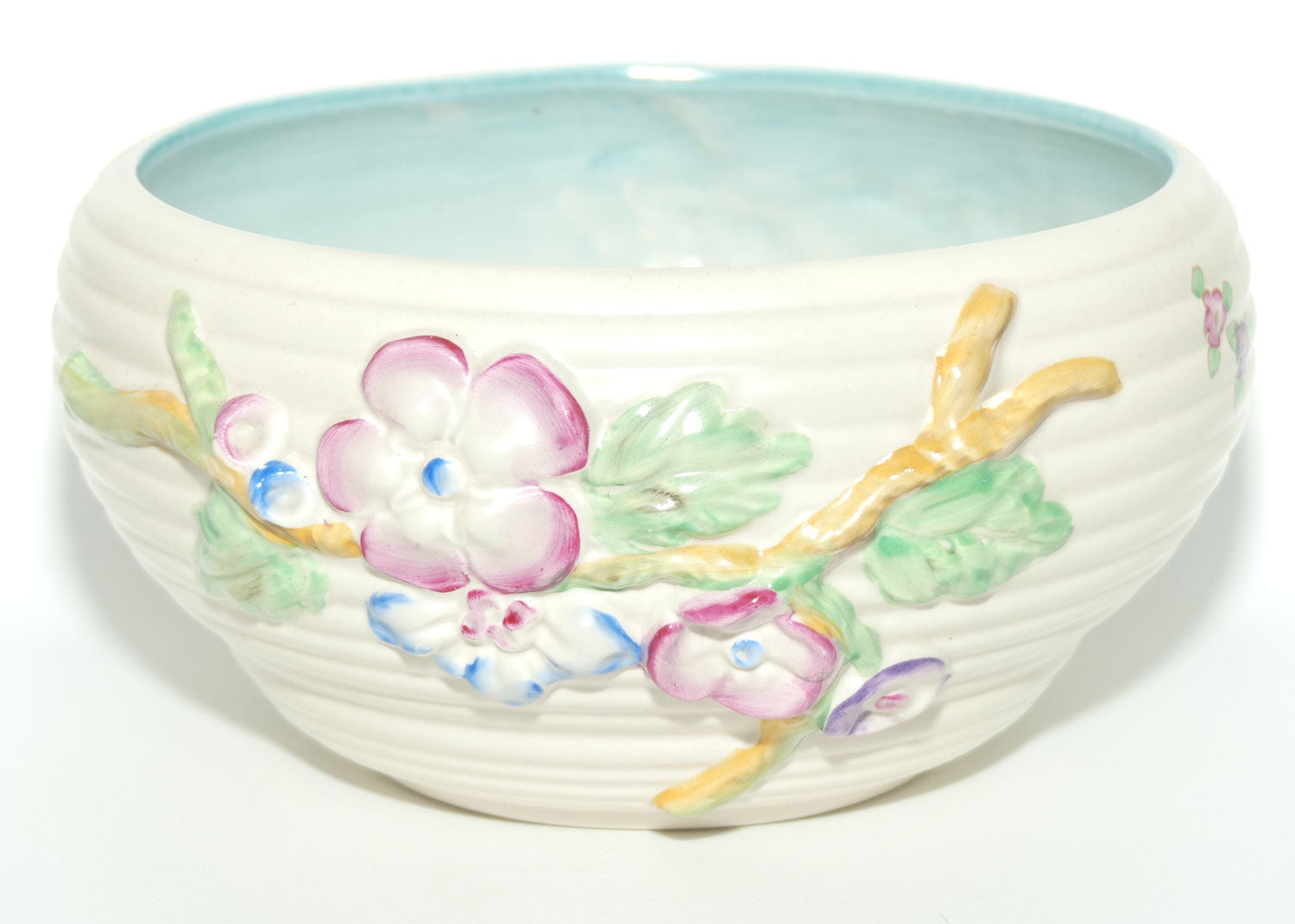 Clarice Cliff Newport Pottery large low relief My Garden bowl
