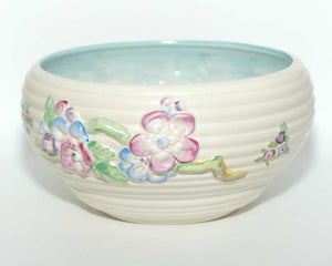 Clarice Cliff Newport Pottery large low relief My Garden bowl