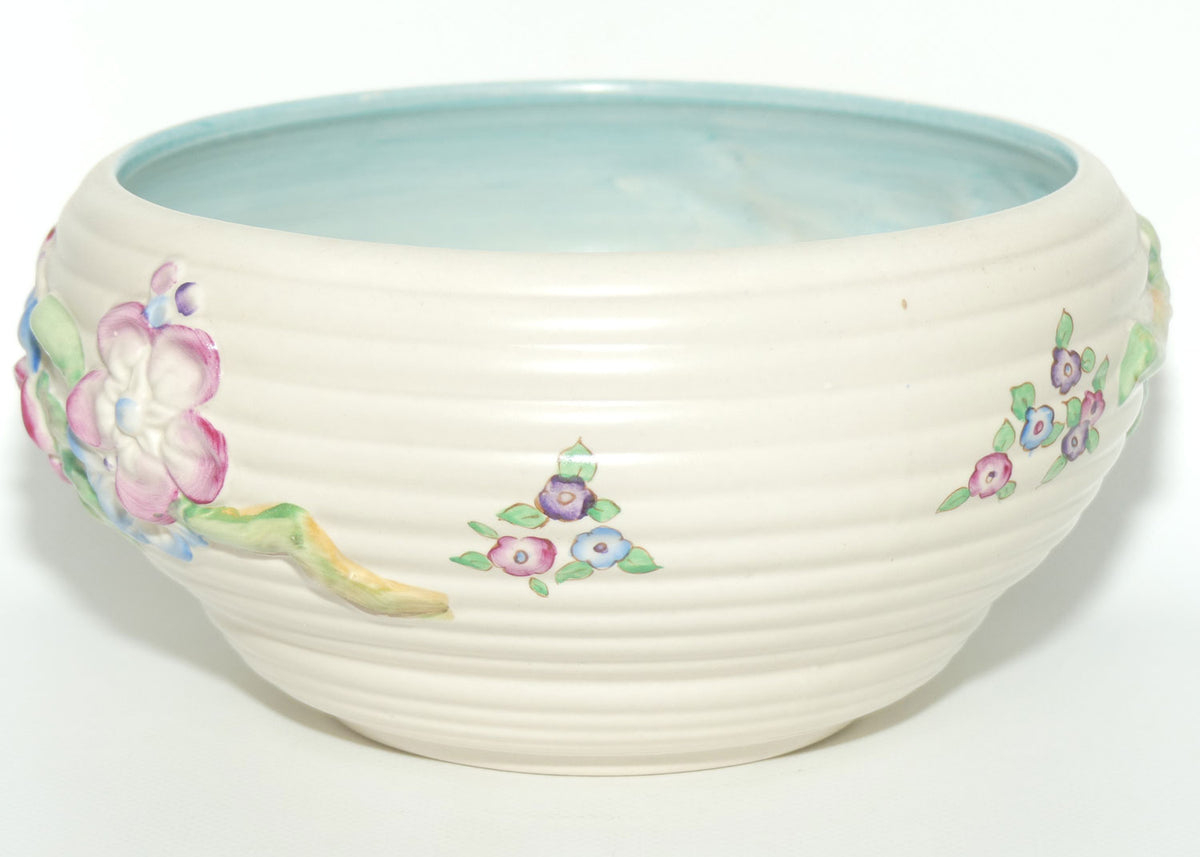 Clarice Cliff Newport Pottery large low relief My Garden bowl