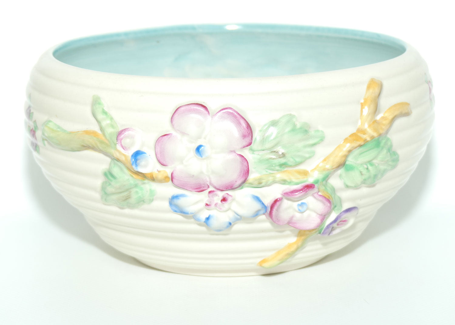 Clarice Cliff Newport Pottery large low relief My Garden bowl