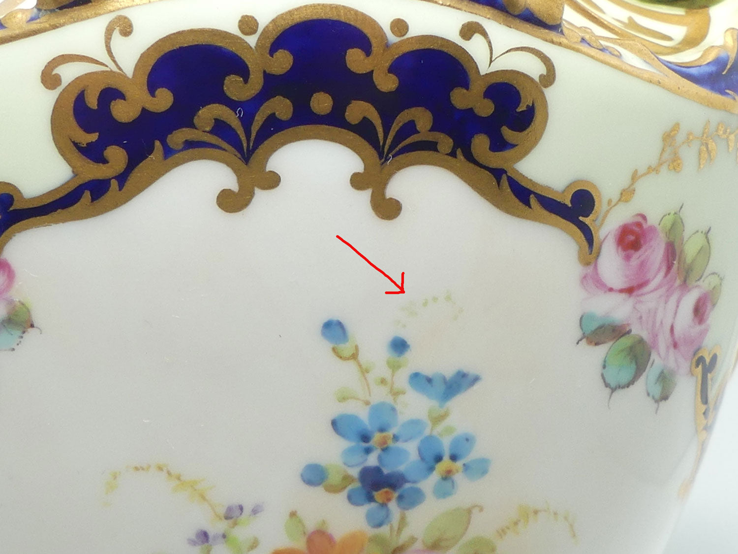 Royal Crown Derby hand painted floral twin handle lidded urn | AF Wood | c.1897