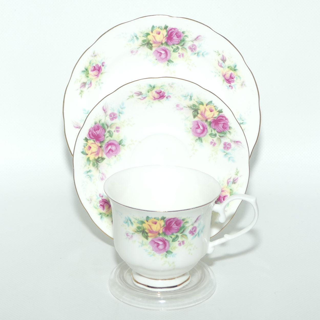 Royal Wessex Bone China | English Summer Roses trio