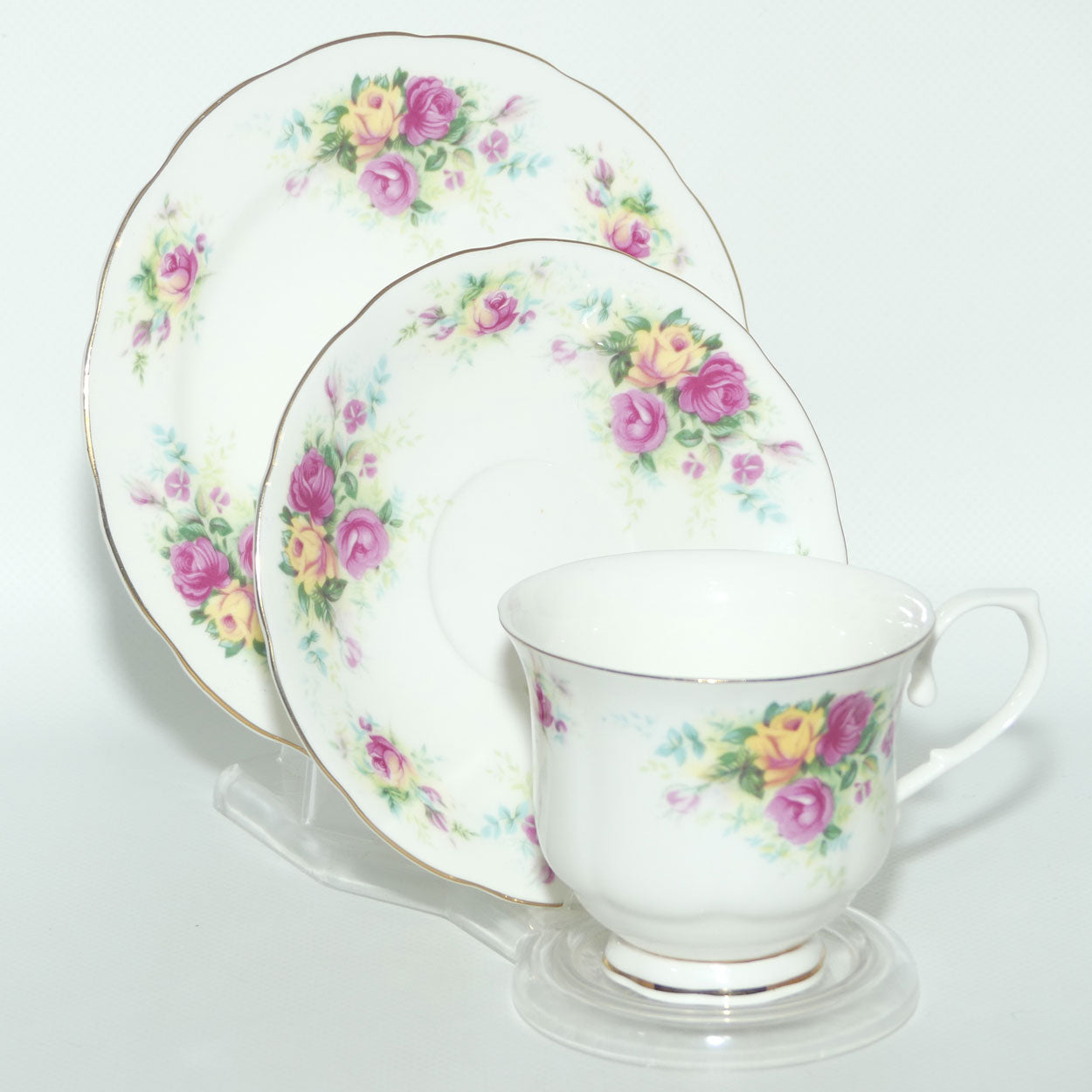 Royal Wessex Bone China | English Summer Roses trio