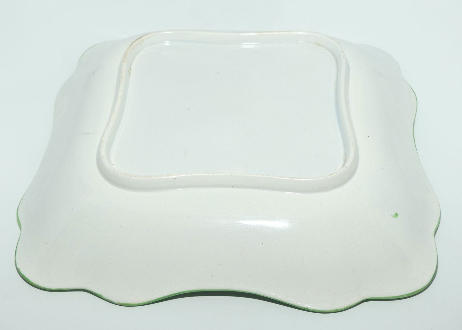 Early Victorian Floral Sprays square bowl | #2 | Floral motif embossed low relief