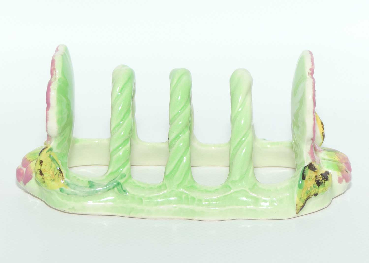 Shorter and Son floral motif 4 slice toast rack