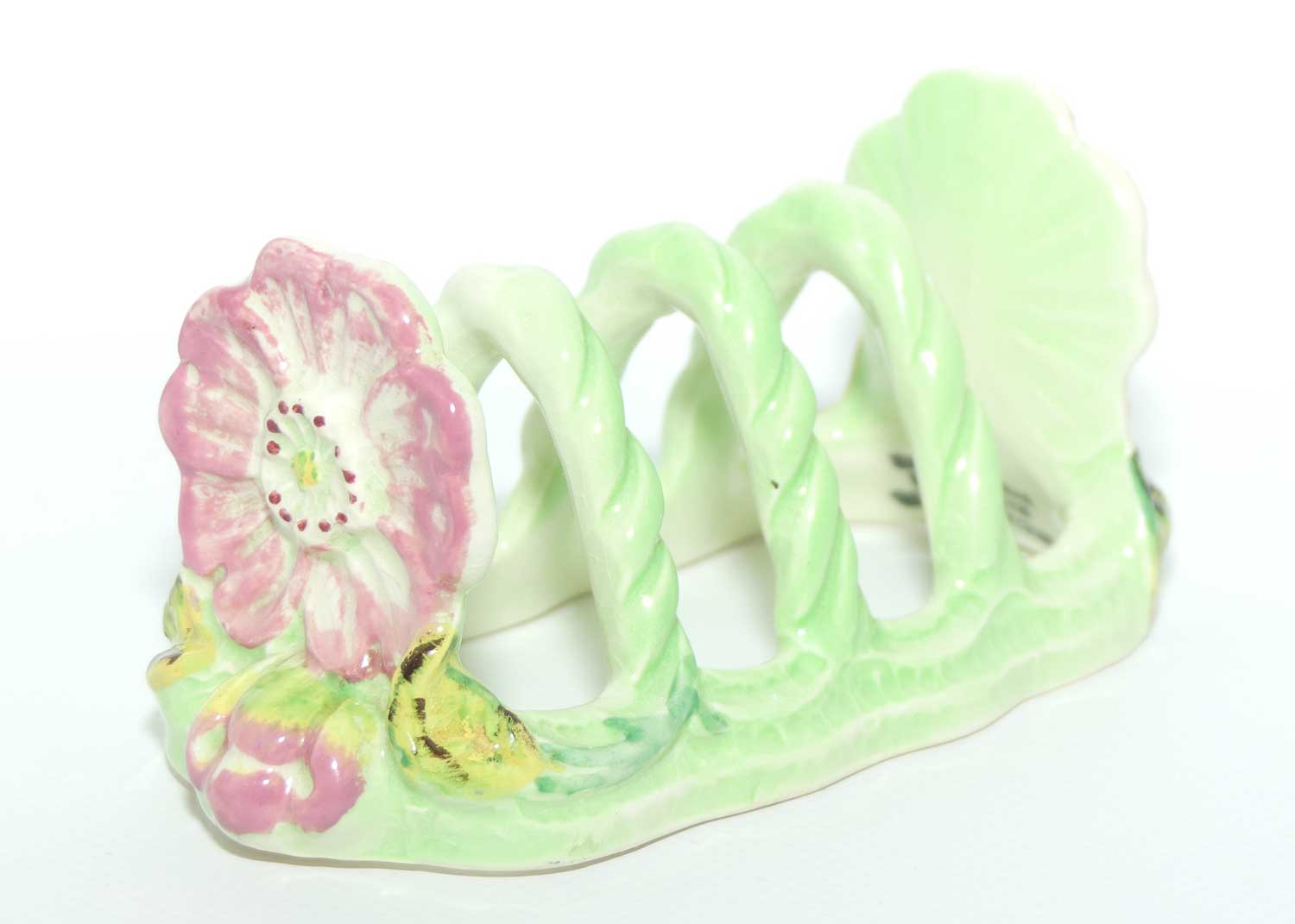Shorter and Son floral motif 4 slice toast rack